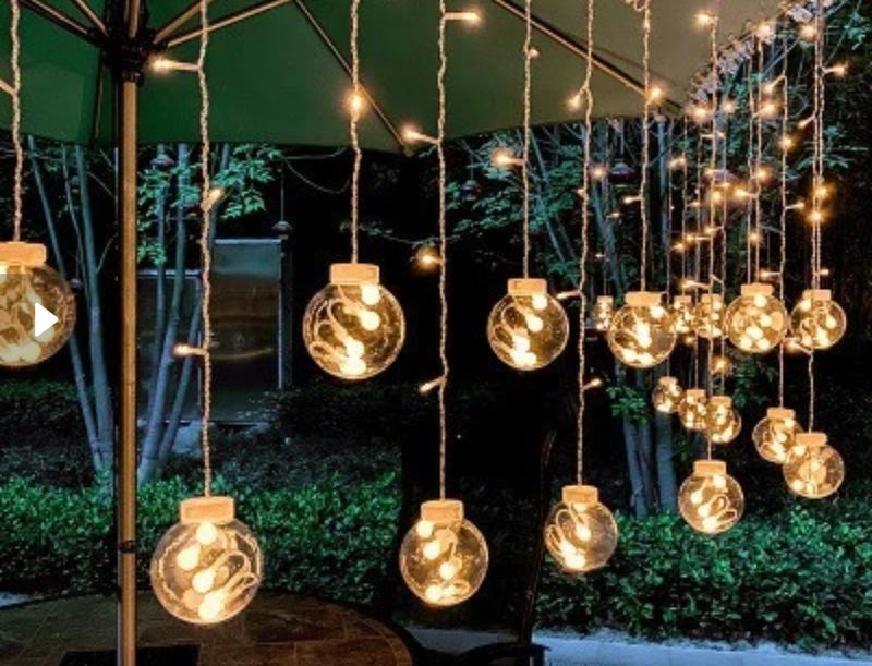 Luzes de Corda LED à Prova d'Água para Jardim e Casamento